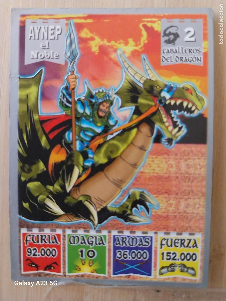 Coleccionismo cromos antiguos: BOLLYCAO KAOS LEGEND CABALLEROS DEL DRAGON 2 AYNEP EL NOBLE ++ CROMO PASTELITOS PREMIUM 1996