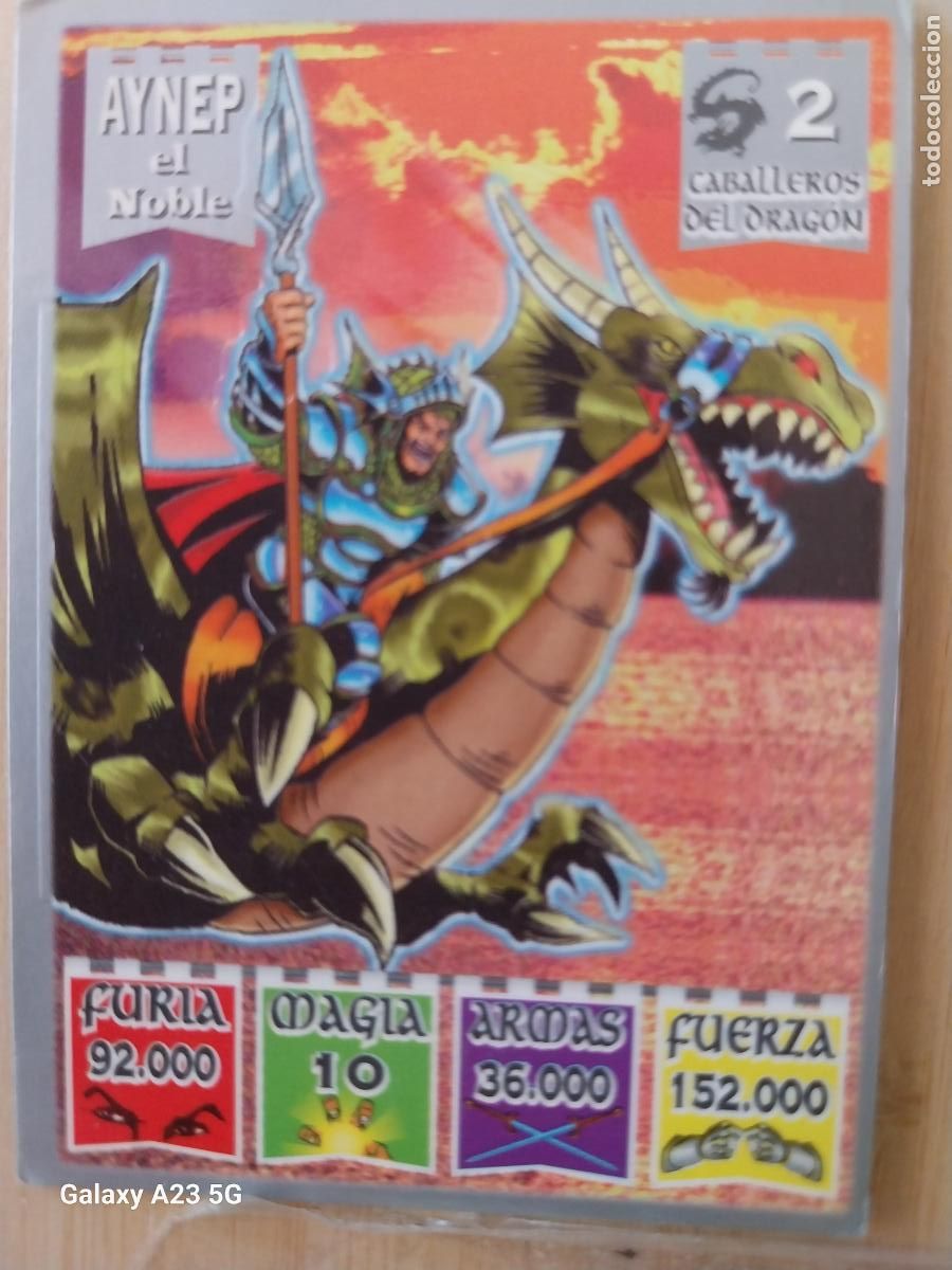 Coleccionismo cromos antiguos: BOLLYCAO KAOS LEGEND CABALLEROS DEL DRAGON 2 AYNEP EL NOBLE + CROMO PASTELITOS PREMIUM 1996