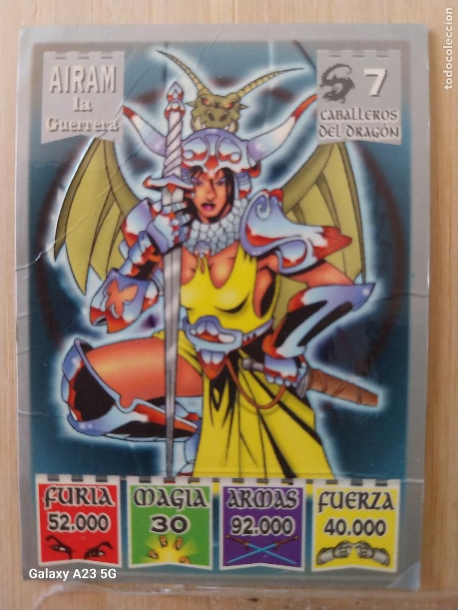 Coleccionismo cromos antiguos: BOLLYCAO KAOS LEGEND CABALLEROS DEL DRAGON 7 AIRAM LA GUERRERA ** CROMO PASTELITOS PREMIUM 1996
