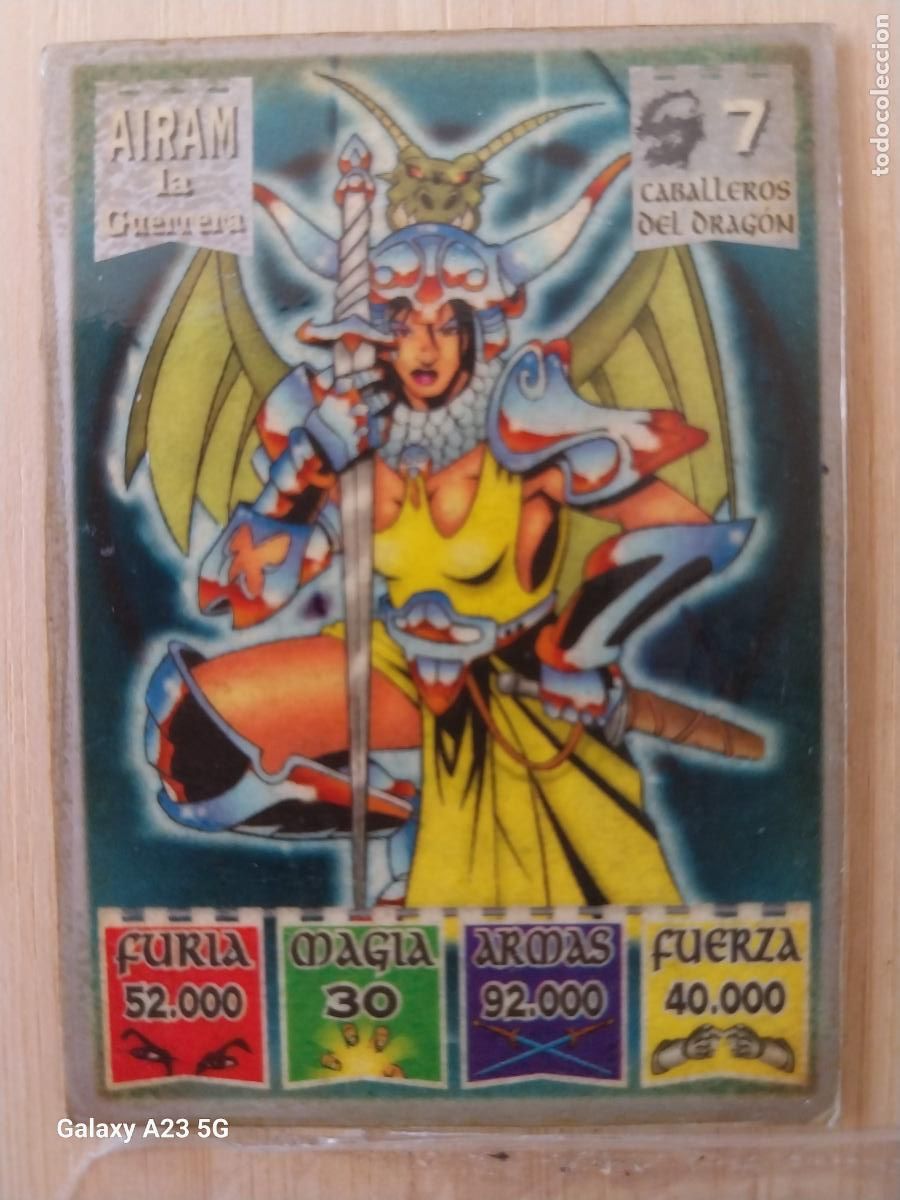 Coleccionismo cromos antiguos: BOLLYCAO KAOS LEGEND CABALLEROS DEL DRAGON 7 AIRAM LA GUERRERA * CROMO PASTELITOS PREMIUM 1996