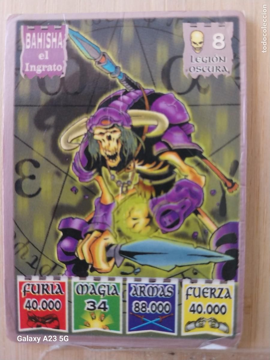 Coleccionismo cromos antiguos: BOLLYCAO KAOS LEGEND LEGION OSCURA 8 BAISHA EL INGRATO * CROMO PASTELITOS PREMIUM 1996
