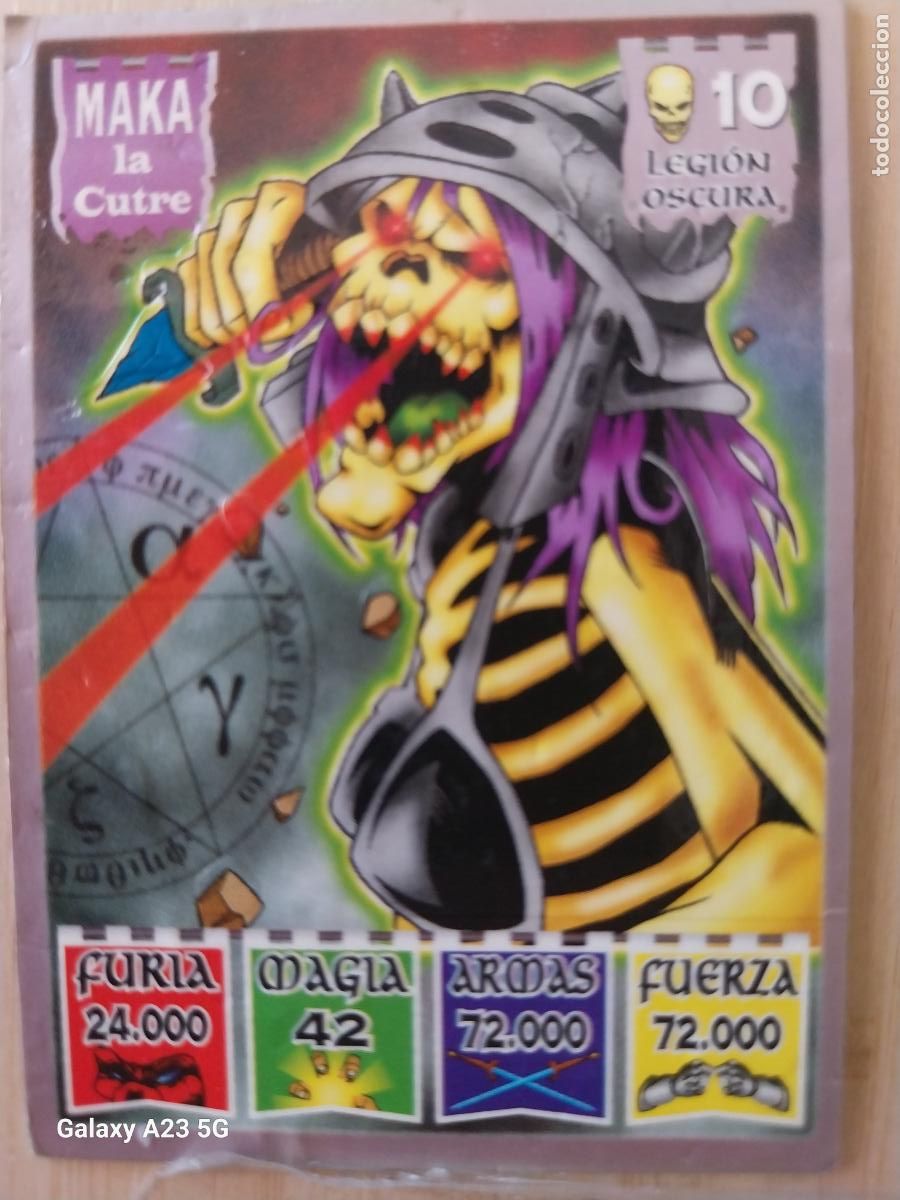 Coleccionismo cromos antiguos: BOLLYCAO KAOS LEGEND LEGION OSCURA 10 MAKA LA CUTRE * CROMO PASTELITOS PREMIUM 1996