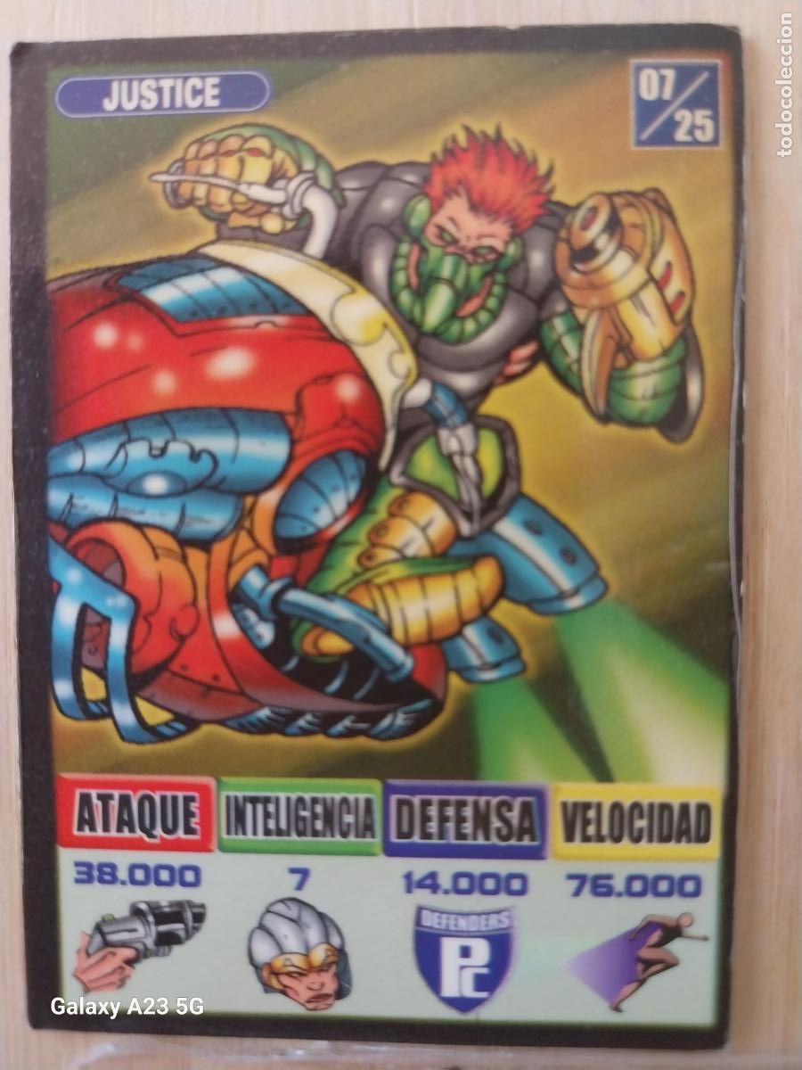 Coleccionismo cromos antiguos: BOLLYCAO BOLLY KAOS THE GAME JUSTICE 7 CROMO PASTELITOS PREMIUM 1999 ORIGINAL
