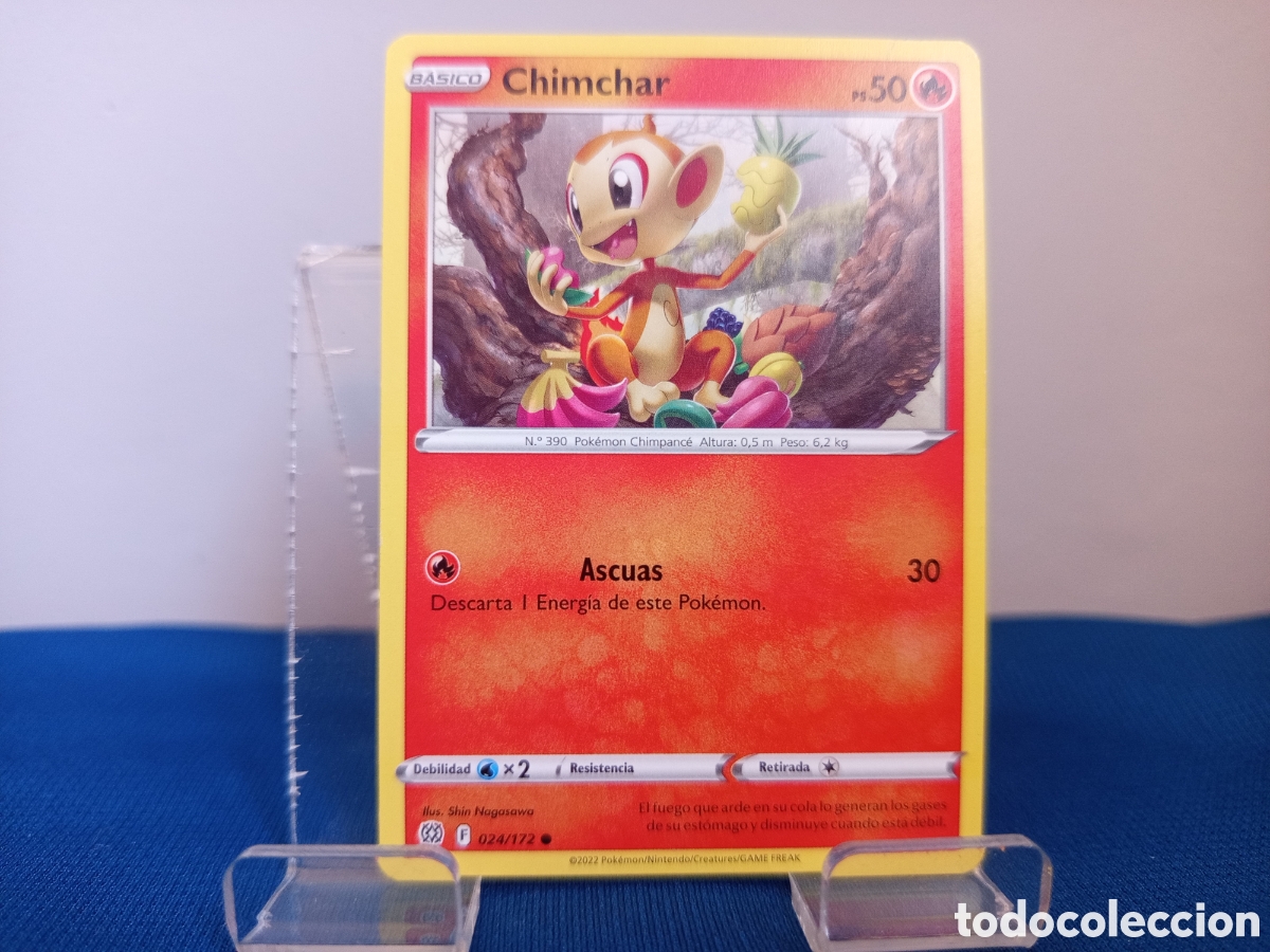Coleccionismo cromos antiguos: ❇️ CROMO B&Aacute;SICO CHIMCHAR POKEMON 2022 ❇️