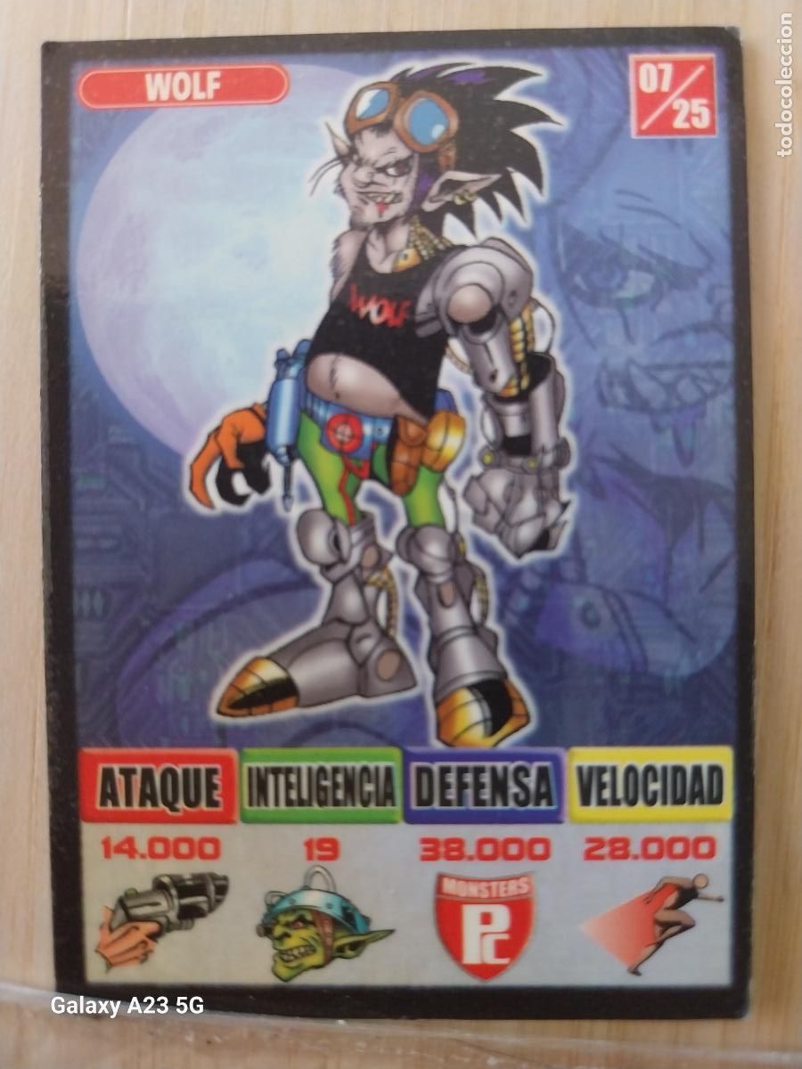 Coleccionismo cromos antiguos: BOLLYCAO BOLLY KAOS THE GAME ROJO 7 WOLF CROMO PASTELITOS PREMIUM 1999 ORIGINAL **