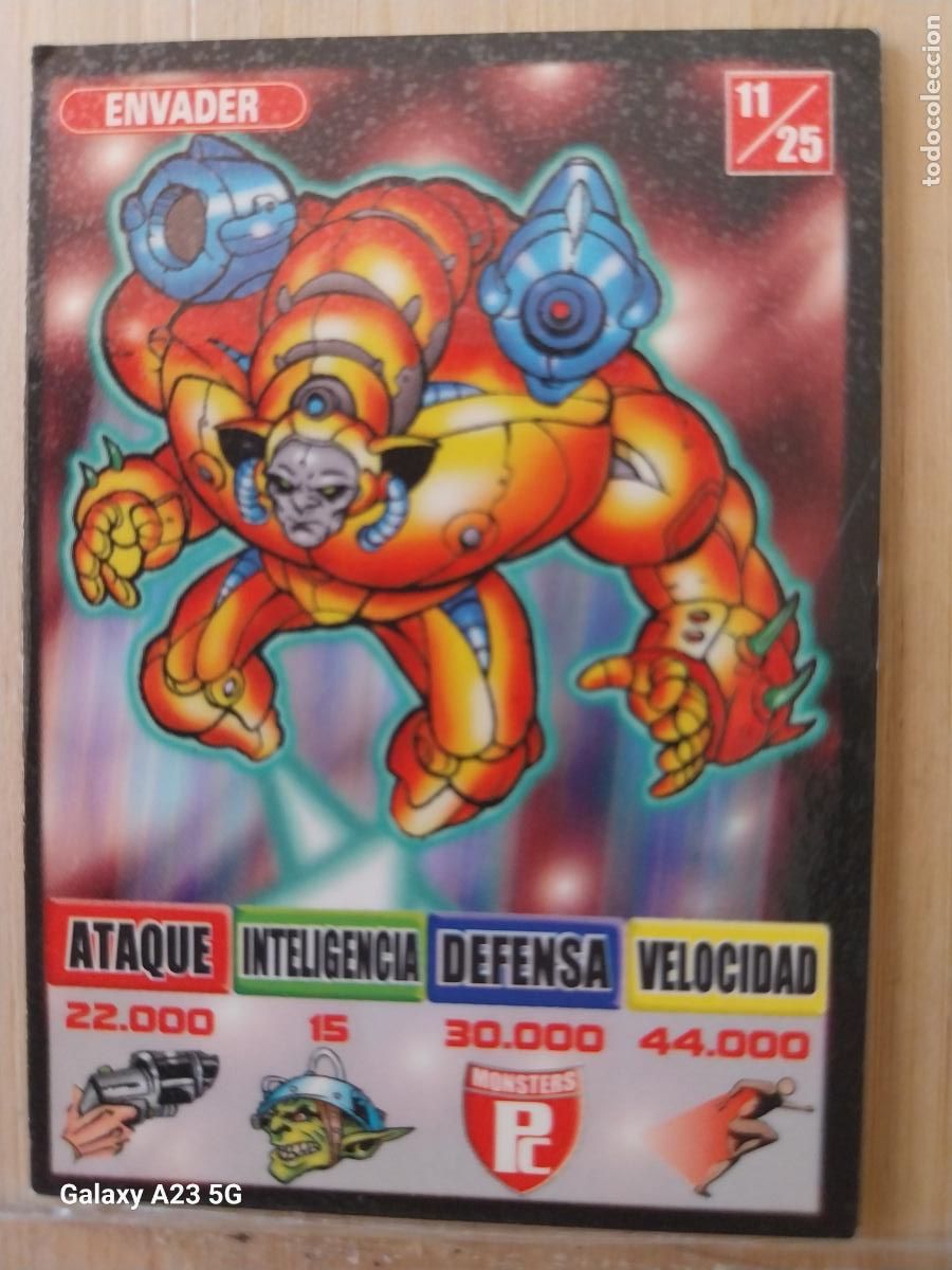 Coleccionismo cromos antiguos: BOLLYCAO BOLLY KAOS THE GAME ROJO 11 ENVADER CROMO PASTELITOS PREMIUM 1999 ORIGINAL **