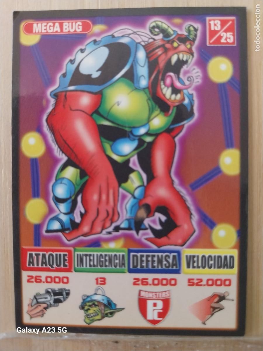 Coleccionismo cromos antiguos: BOLLYCAO BOLLY KAOS THE GAME ROJO 13 MEGA BUG CROMO PASTELITOS PREMIUM 1999 ORIGINAL **