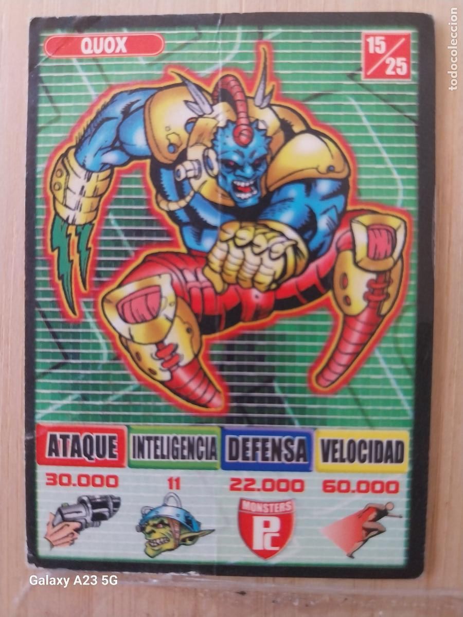 Coleccionismo cromos antiguos: BOLLYCAO BOLLY KAOS THE GAME ROJO 15 QUOX CROMO PASTELITOS PREMIUM 1999 ORIGINAL **