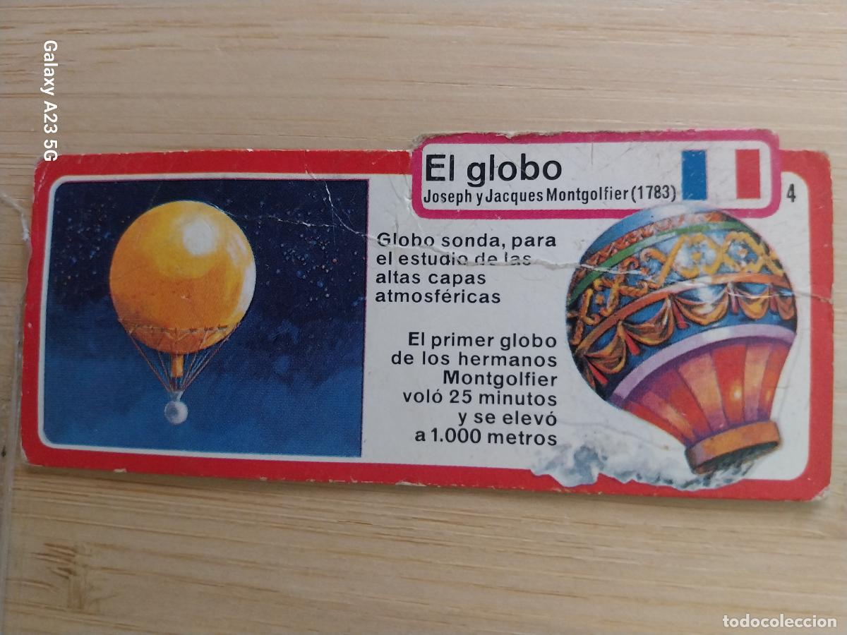 Coleccionismo cromos antiguos: BIMBO INVENTOS A&Ntilde;O 1973 CROMO 4 EL GLOBO PASTELITOS PREMIUM 1999 ORIGINAL **
