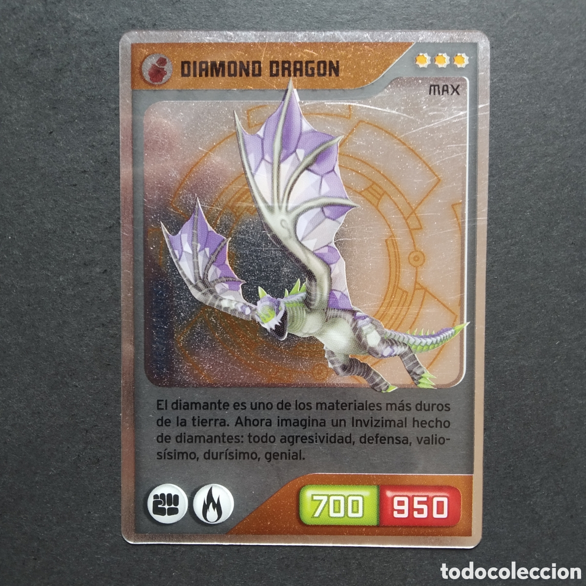 Coleccionismo cromos antiguos: CROMO - N&ordm; 329 - DIAMOND DRAGON - INVIZIMALS, DESAFIOS OCULTOS - PANINI - A&Ntilde;O 2013