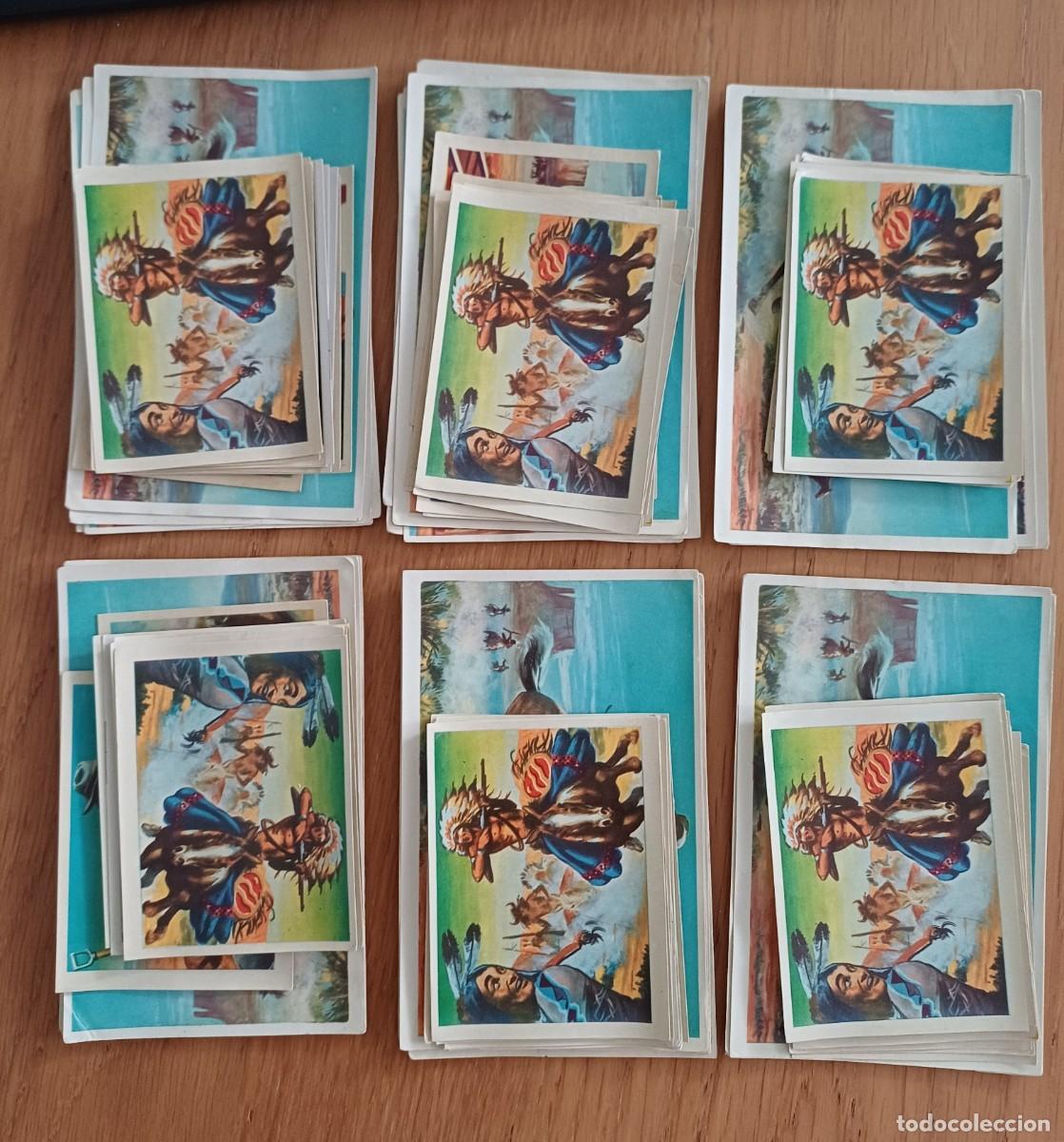 Coleccionismo cromos antiguos: Lote con 6 colecciones completas de Little Big Horn, de Rojas y Malaret, nunca pegados