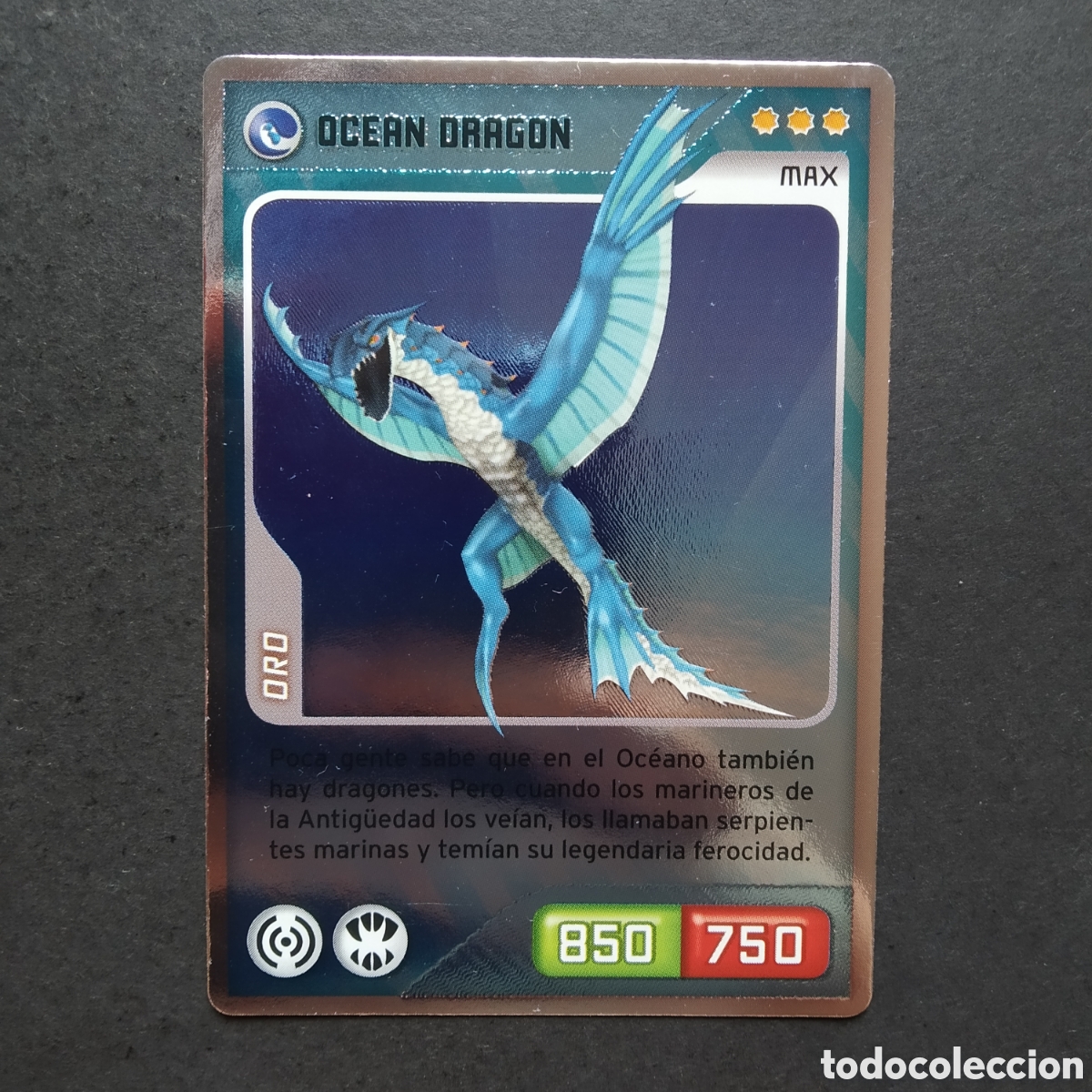 Coleccionismo cromos antiguos: CROMO - N&ordm; 337 - OCEAN DRAGON - INVIZIMALS, DESAFIOS OCULTOS - PANINI - A&Ntilde;O 2013
