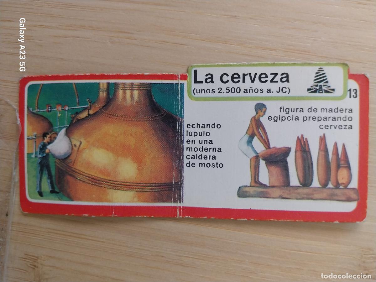 Coleccionismo cromos antiguos: BIMBO INVENTOS A&Ntilde;O 1973 CROMO 13 CERVEZA PASTELITOS PREMIUM ORIGINAL **