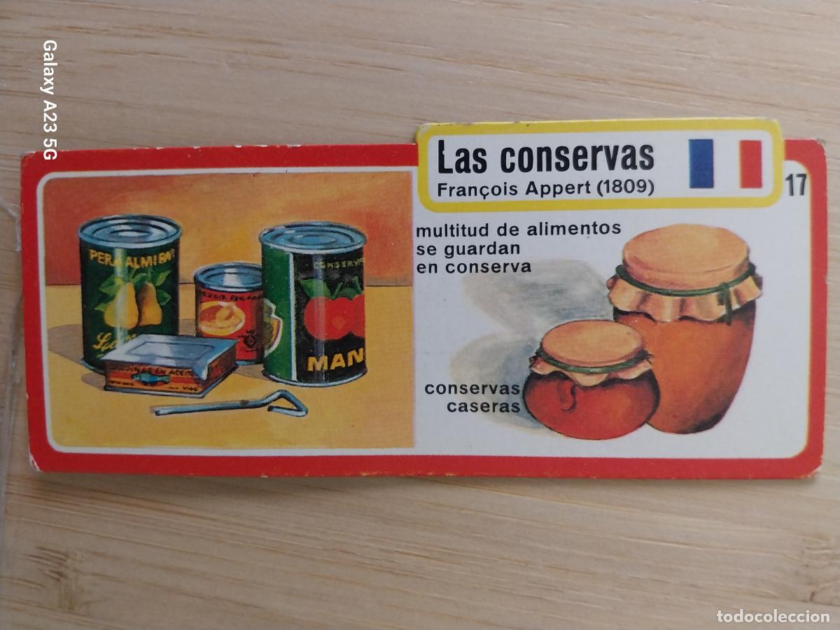 Coleccionismo cromos antiguos: BIMBO INVENTOS A&Ntilde;O 1973 CROMO 17 CONSERVAS PASTELITOS PREMIUM ORIGINAL **