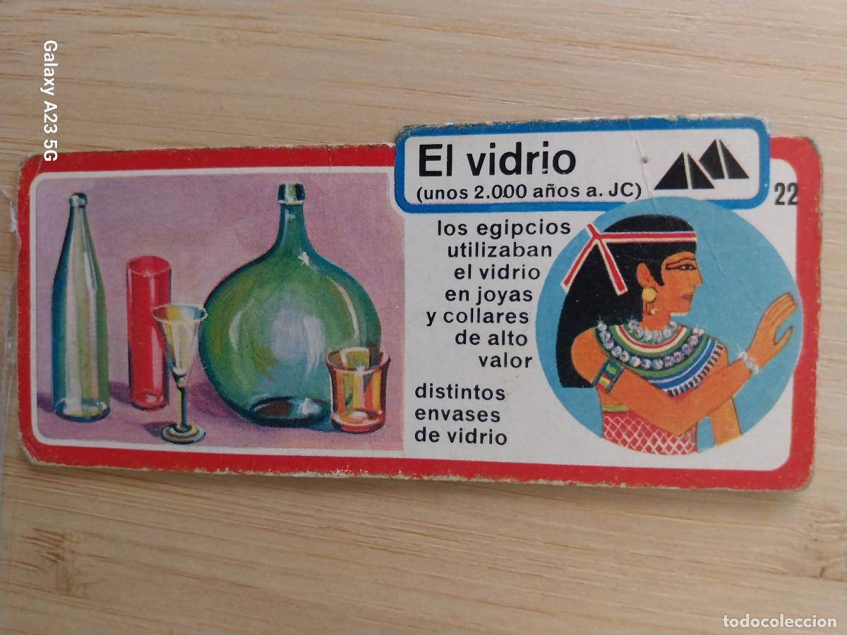 Coleccionismo cromos antiguos: BIMBO INVENTOS A&Ntilde;O 1973 CROMO 22 VIDRIO PASTELITOS PREMIUM ORIGINAL **