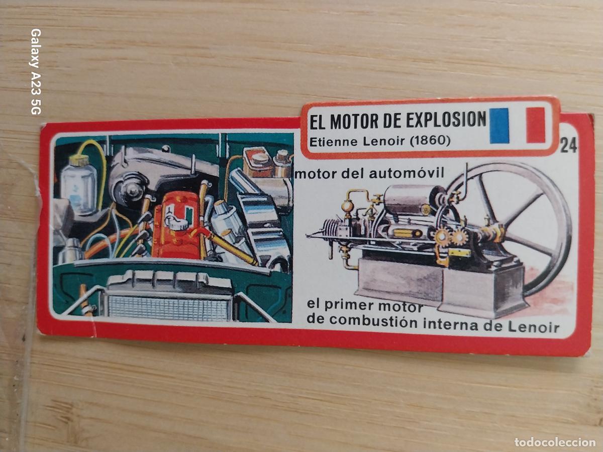 Coleccionismo cromos antiguos: BIMBO INVENTOS A&Ntilde;O 1973 CROMO 24 MOTOR EXPLOSI&Oacute;N PASTELITOS PREMIUM ORIGINAL **