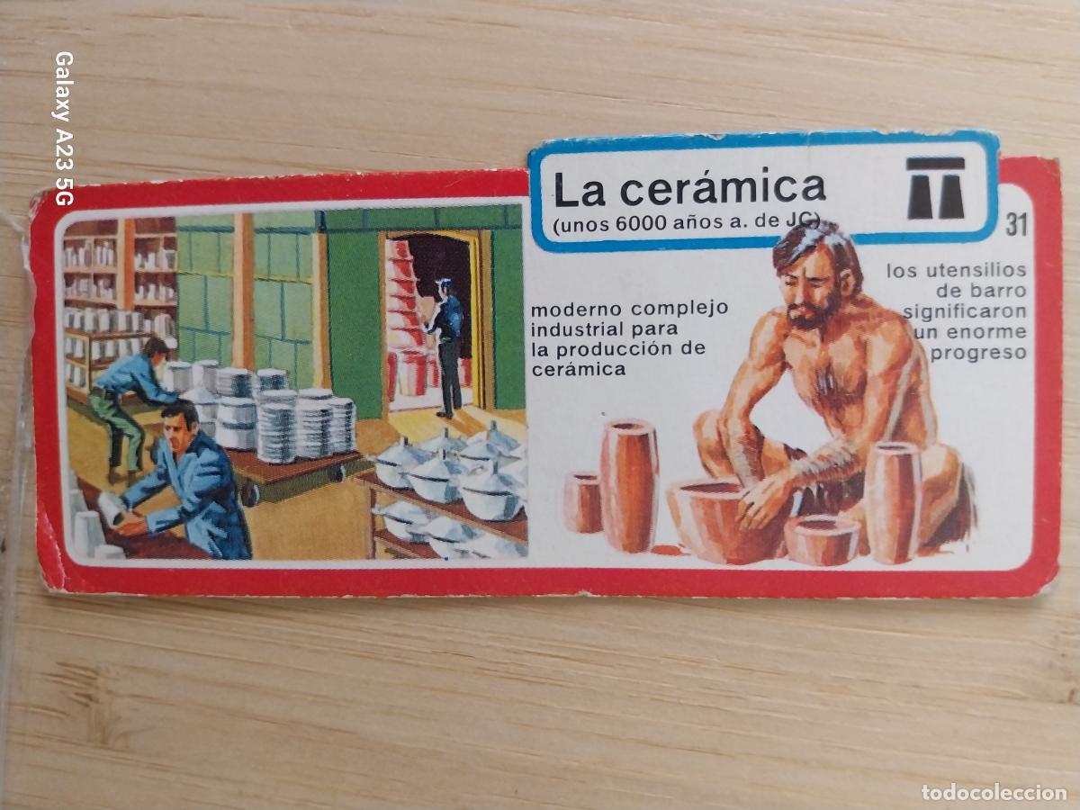 Coleccionismo cromos antiguos: BIMBO INVENTOS A&Ntilde;O 1973 CROMO 31 CERAMICA PASTELITOS PREMIUM ORIGINAL **