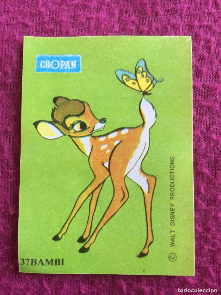 Coleccionismo cromos antiguos: Bambi, cromo n&uacute;mero 37 &aacute;lbum Cropan Vuela con Peter Pan y conoce a sus amigos