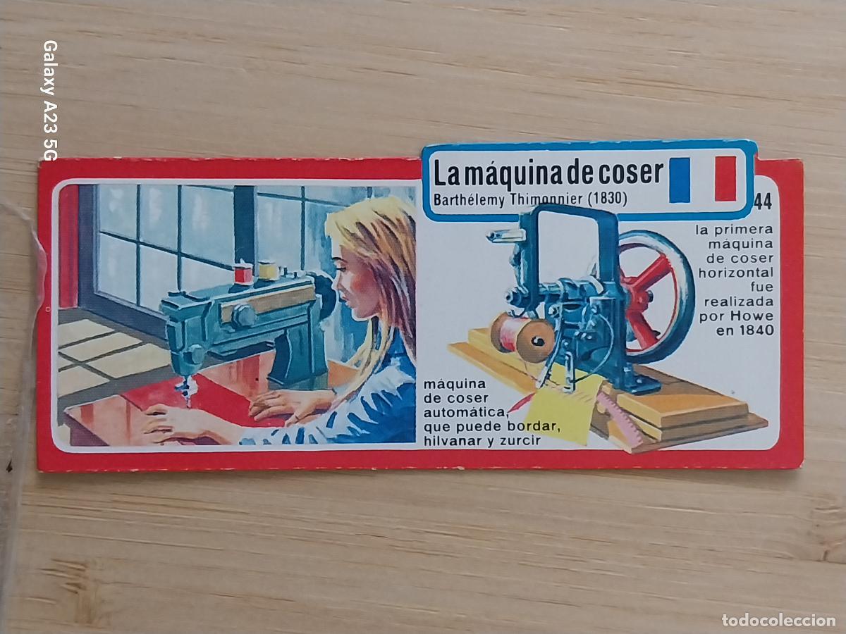 Coleccionismo cromos antiguos: BIMBO INVENTOS A&Ntilde;O 1973 CROMO 44 MAQUINA COSER PASTELITOS PREMIUM ORIGINAL **