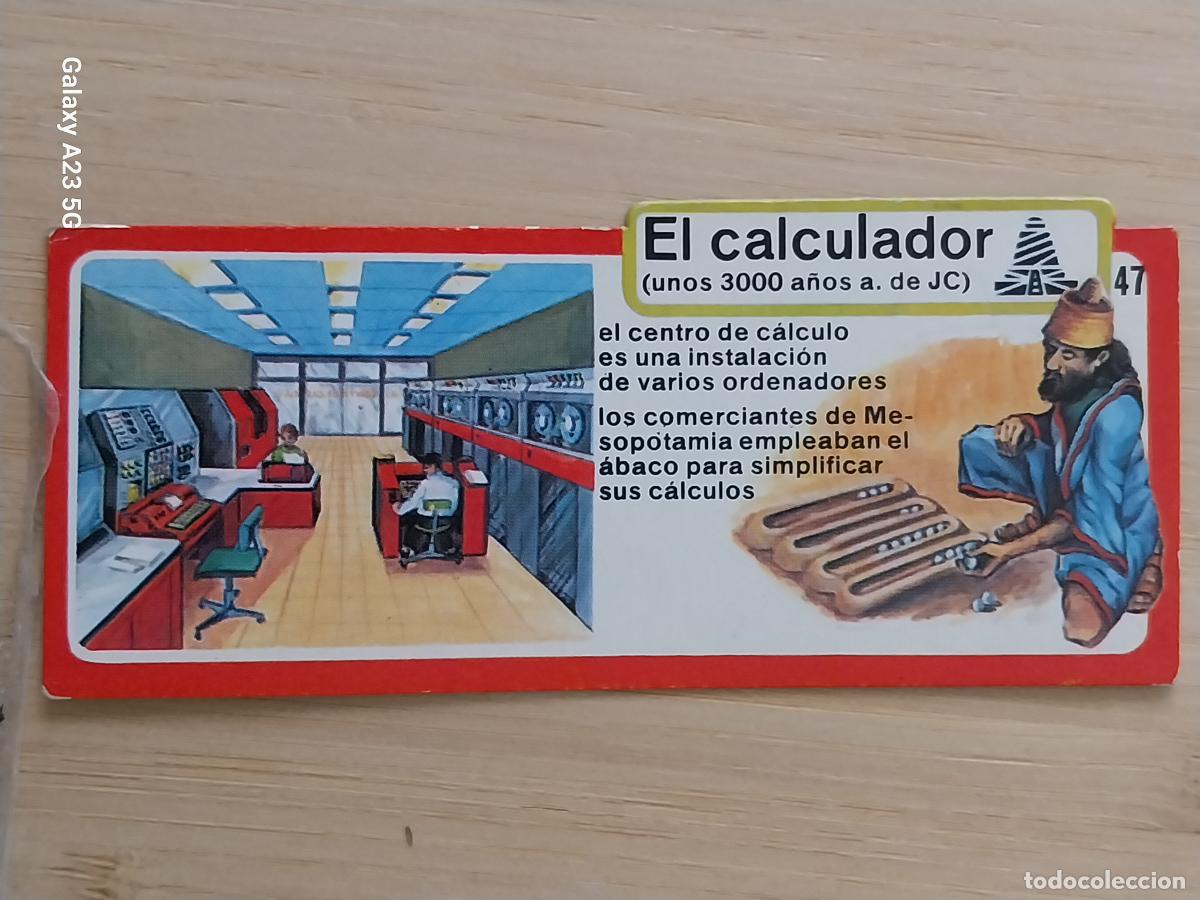 Coleccionismo cromos antiguos: BIMBO INVENTOS A&Ntilde;O 1973 CROMO 47 CALCULADORA PASTELITOS PREMIUM ORIGINAL **