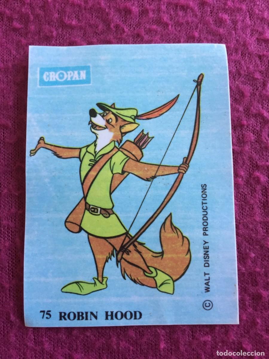 Coleccionismo cromos antiguos: CROMO PL&Aacute;STICO SIN PEGAR ALBUM DE CROPAN VUELA CON PETER PAN Y SUS AMIGOS -N&ordm; 75 ROBIN HOOD