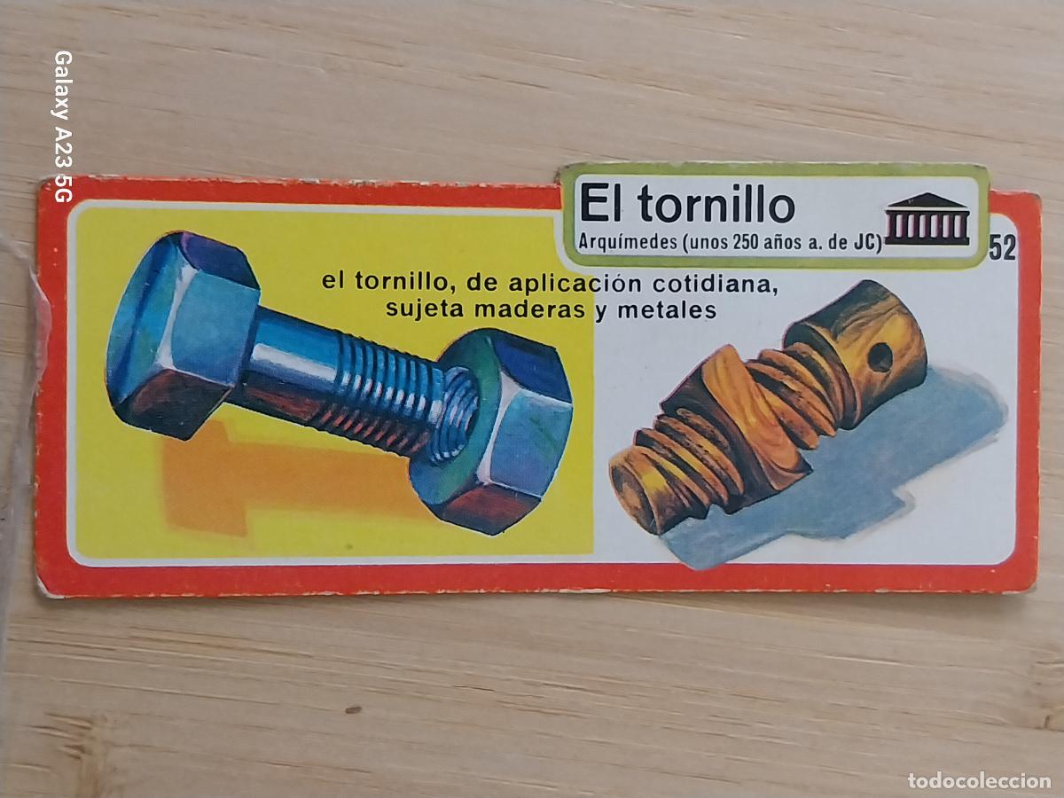 Collectable Antique Stickers: BIMBO INVENTOS A&Ntilde;O 1973 CROMO 52 TORNILLO PASTELITOS PREMIUM ORIGINAL **