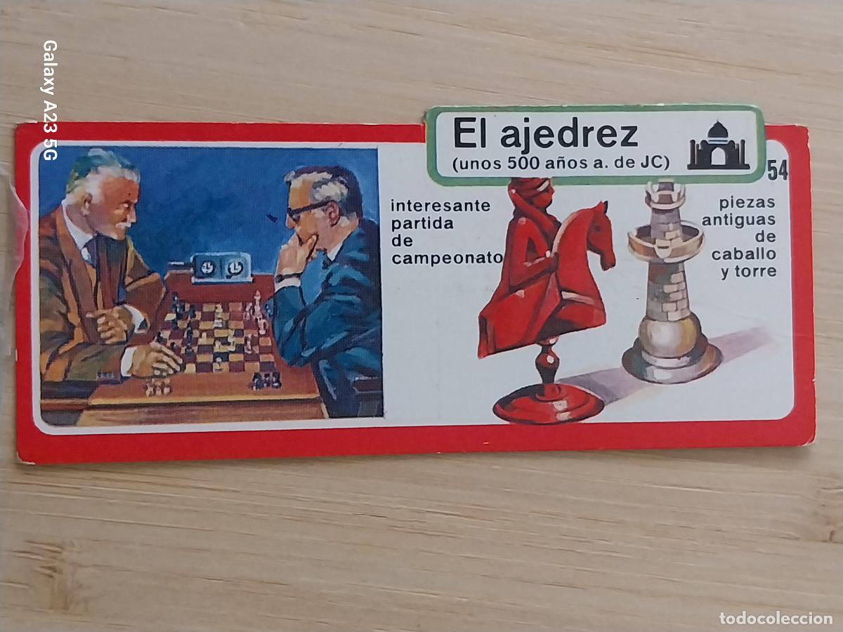 Collectable Antique Stickers: BIMBO INVENTOS A&Ntilde;O 1973 CROMO 54 AJEDREZ PASTELITOS PREMIUM ORIGINAL **