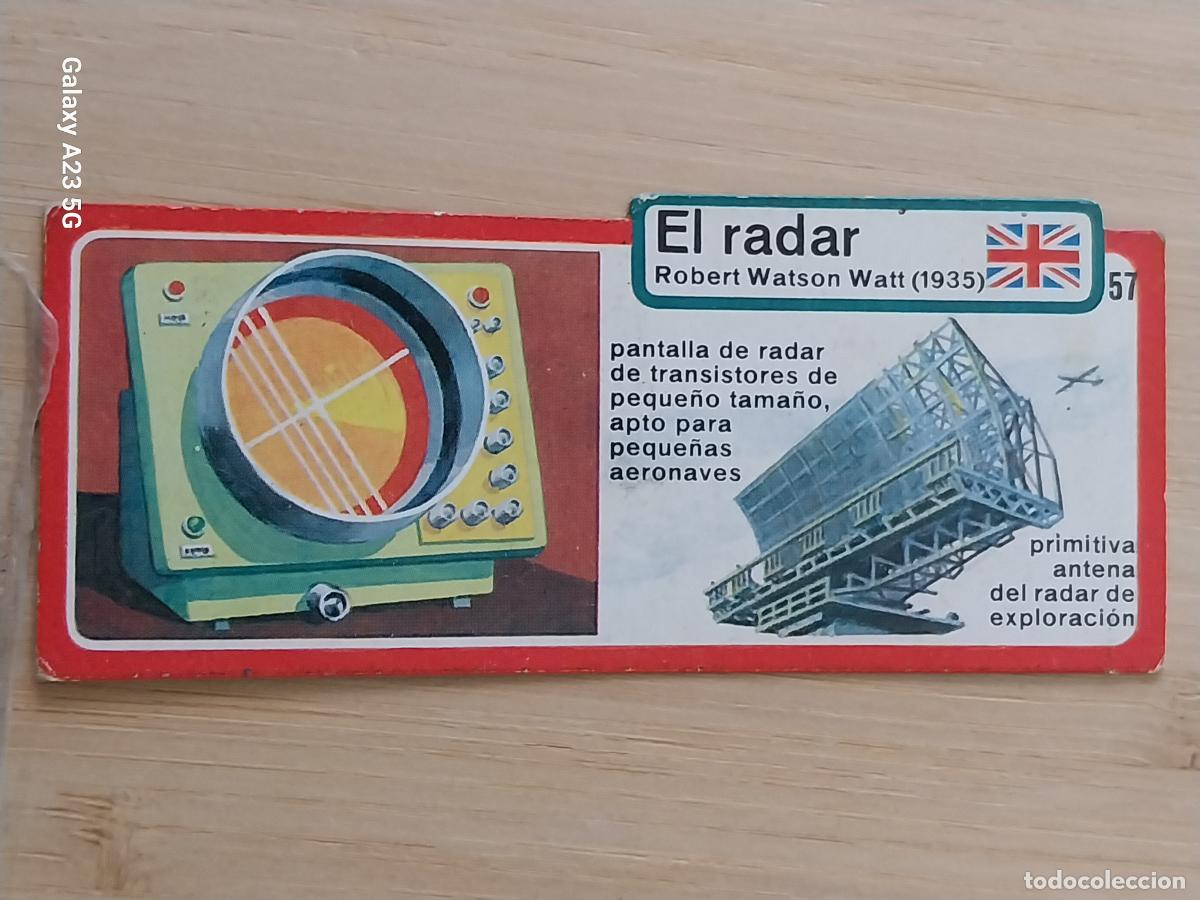 Collezionismo Figurine antiche: BIMBO INVENTOS A&Ntilde;O 1973 CROMO 57 RADAR APASTELITOS PREMIUM ORIGINAL **