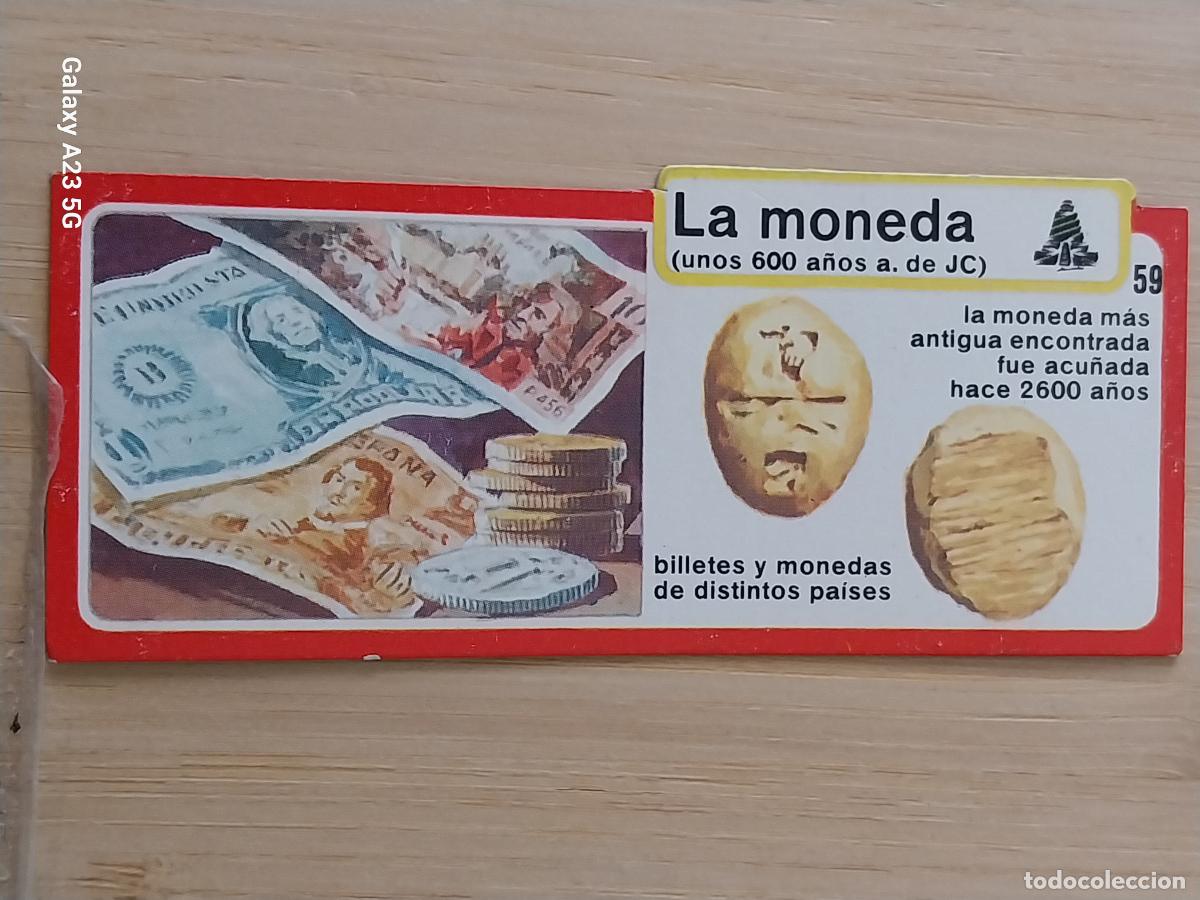 Coleccionismo cromos antiguos: BIMBO INVENTOS A&Ntilde;O 1973 CROMO 59 MONEDA APASTELITOS PREMIUM ORIGINAL **