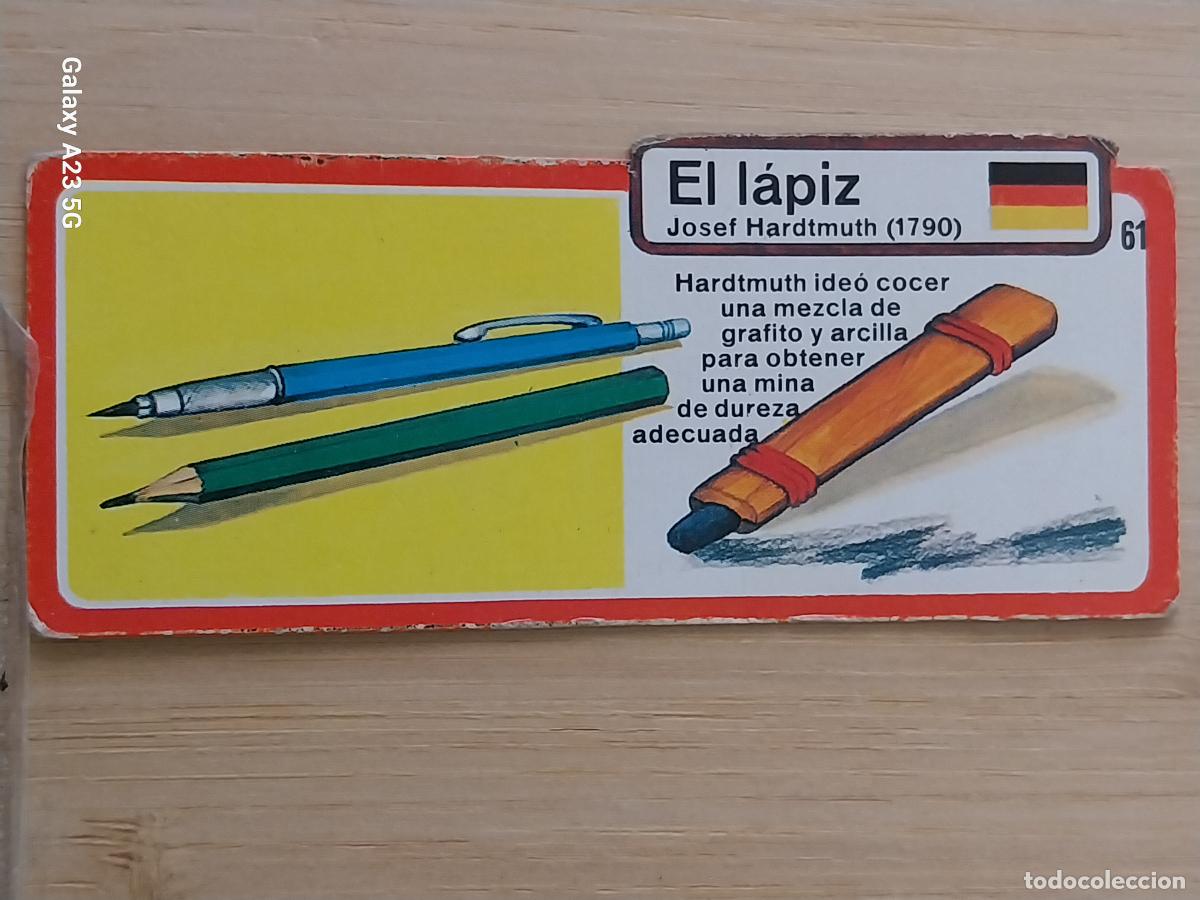 Coleccionismo cromos antiguos: BIMBO INVENTOS A&Ntilde;O 1973 CROMO 61 LAPIZ PASTELITOS PREMIUM ORIGINAL **