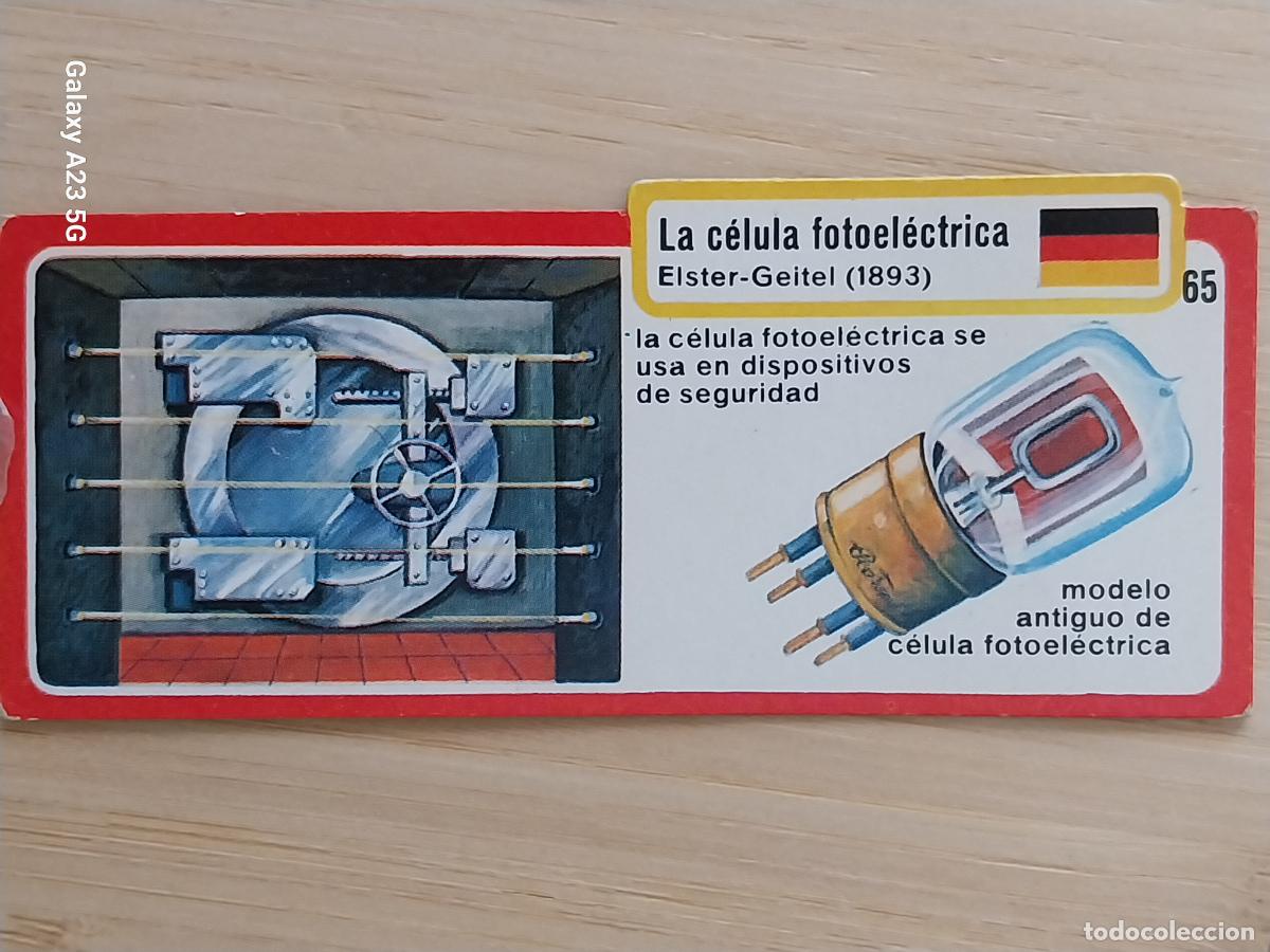 Coleccionismo cromos antiguos: BIMBO INVENTOS A&Ntilde;O 1973 CROMO 65 CELULA FOTOELECTRICA PASTELITOS PREMIUM ORIGINAL **