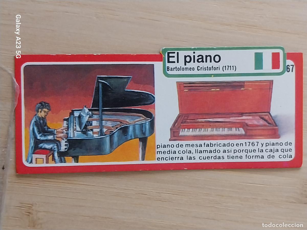 Coleccionismo cromos antiguos: BIMBO INVENTOS A&Ntilde;O 1973 CROMO 67 PIANO FOTOELECTRICA PASTELITOS PREMIUM ORIGINAL **