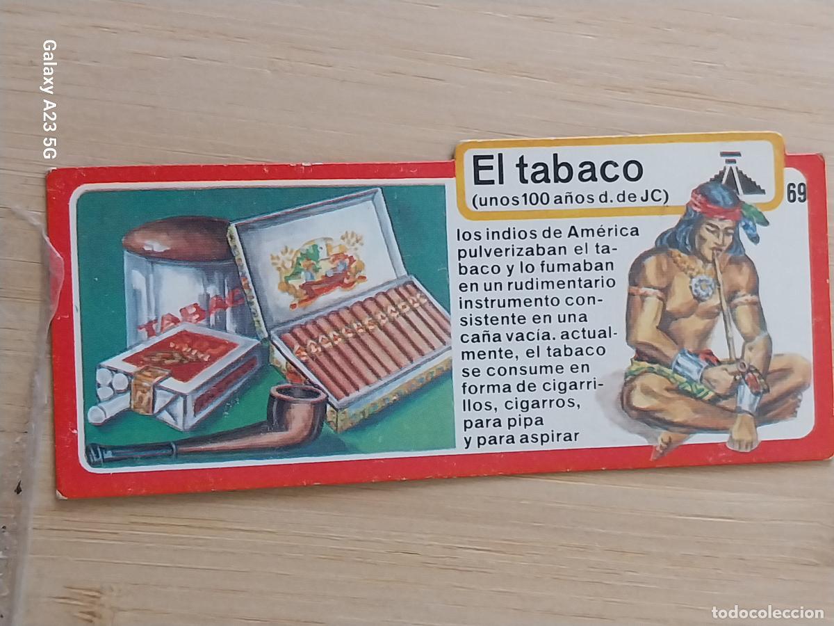 Coleccionismo cromos antiguos: BIMBO INVENTOS A&Ntilde;O 1973 CROMO 69 TABACO PASTELITOS PREMIUM ORIGINAL **