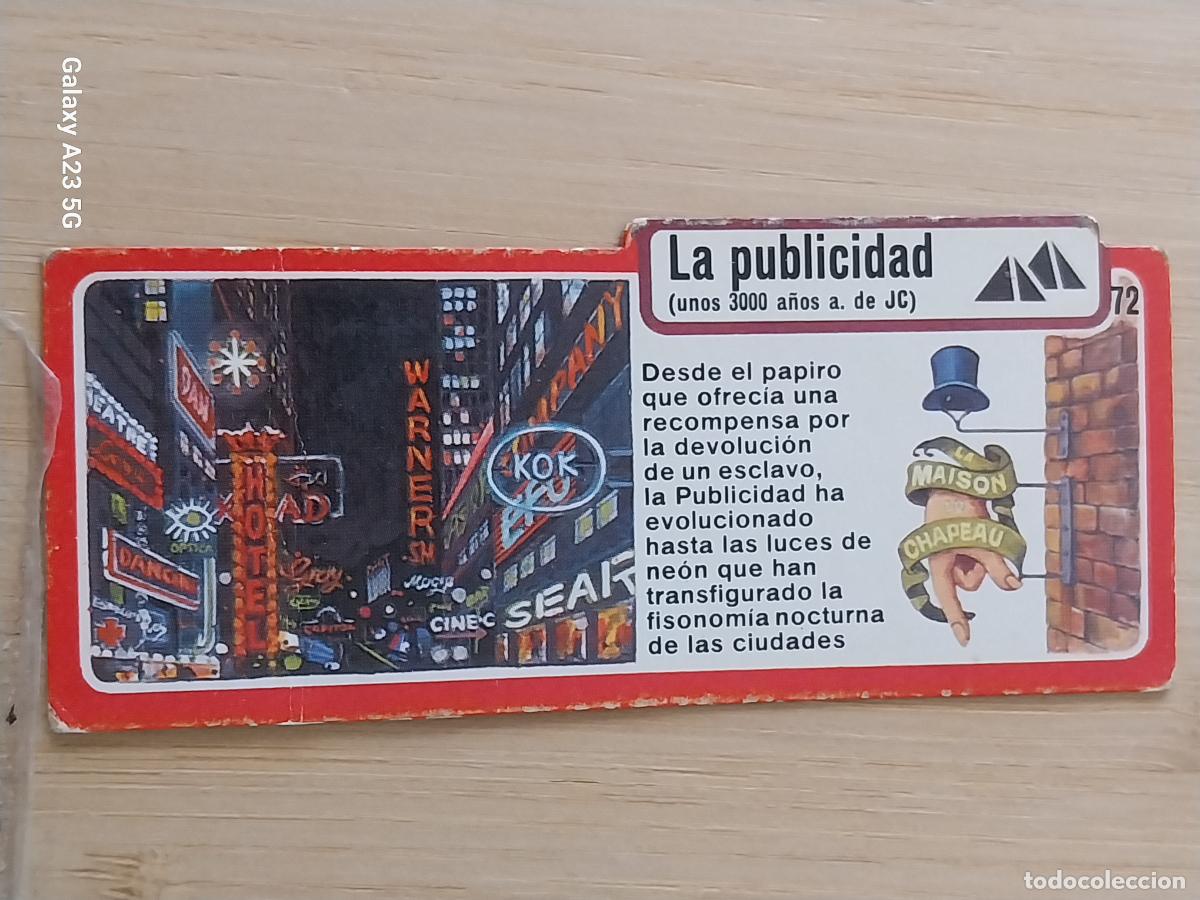 Coleccionismo cromos antiguos: BIMBO INVENTOS A&Ntilde;O 1973 CROMO 72 PUBLICIDAD PASTELITOS PREMIUM ORIGINAL **