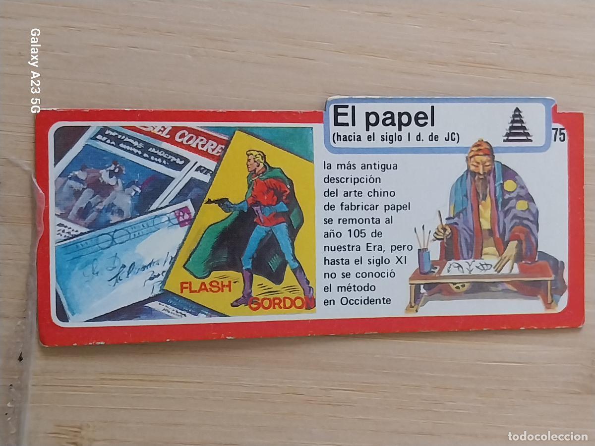 Coleccionismo cromos antiguos: BIMBO INVENTOS A&Ntilde;O 1973 CROMO 75 PAPEL PASTELITOS PREMIUM ORIGINAL **