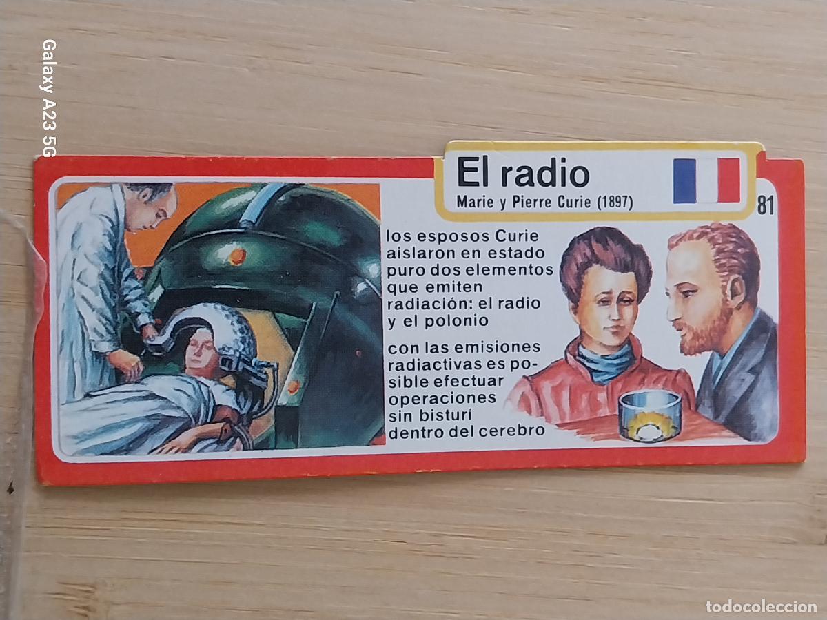 Coleccionismo cromos antiguos: BIMBO INVENTOS A&Ntilde;O 1973 CROMO 81 EL RADIO PASTELITOS PREMIUM ORIGINAL **