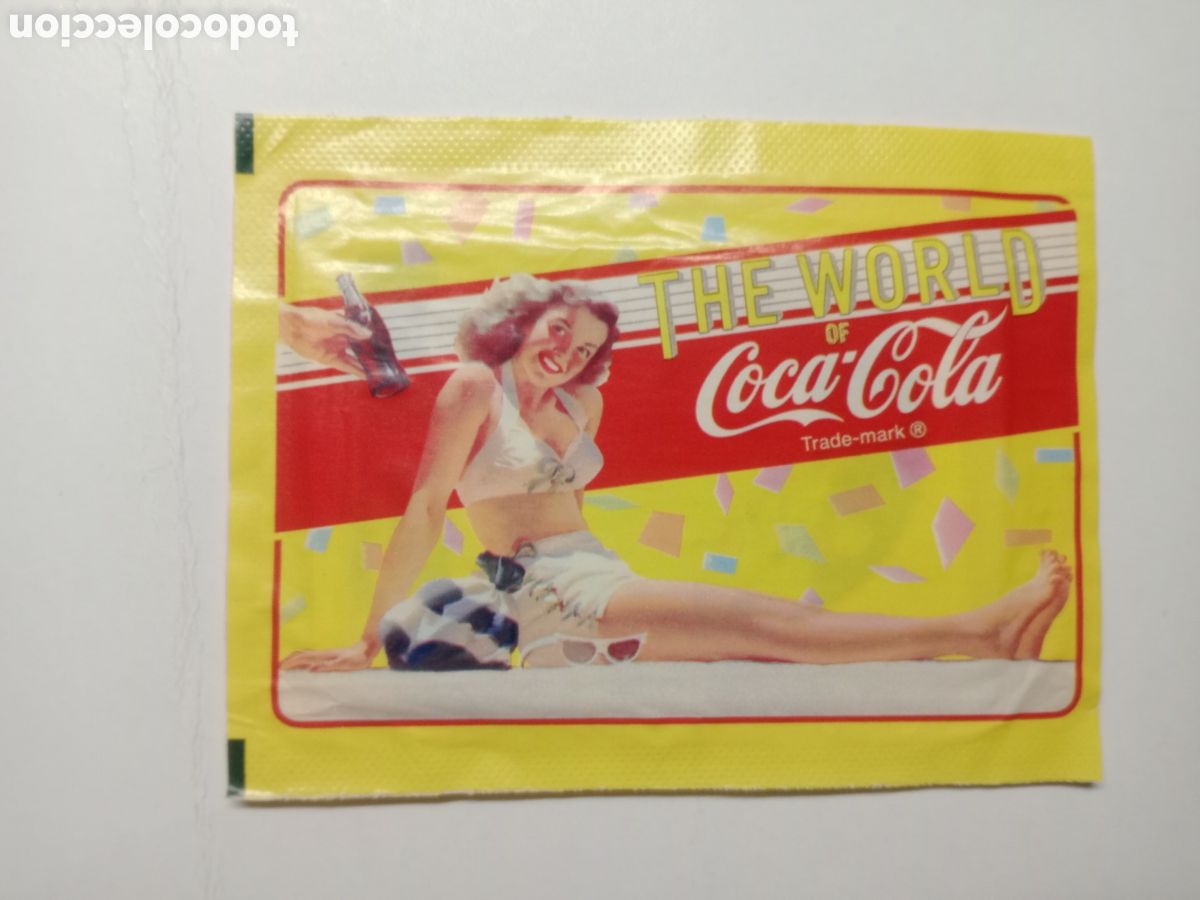Coleccionismo cromos antiguos: SOBRE DE CROMOS SIN ABRIR THE WORLD OF COCA COLA PANINI
