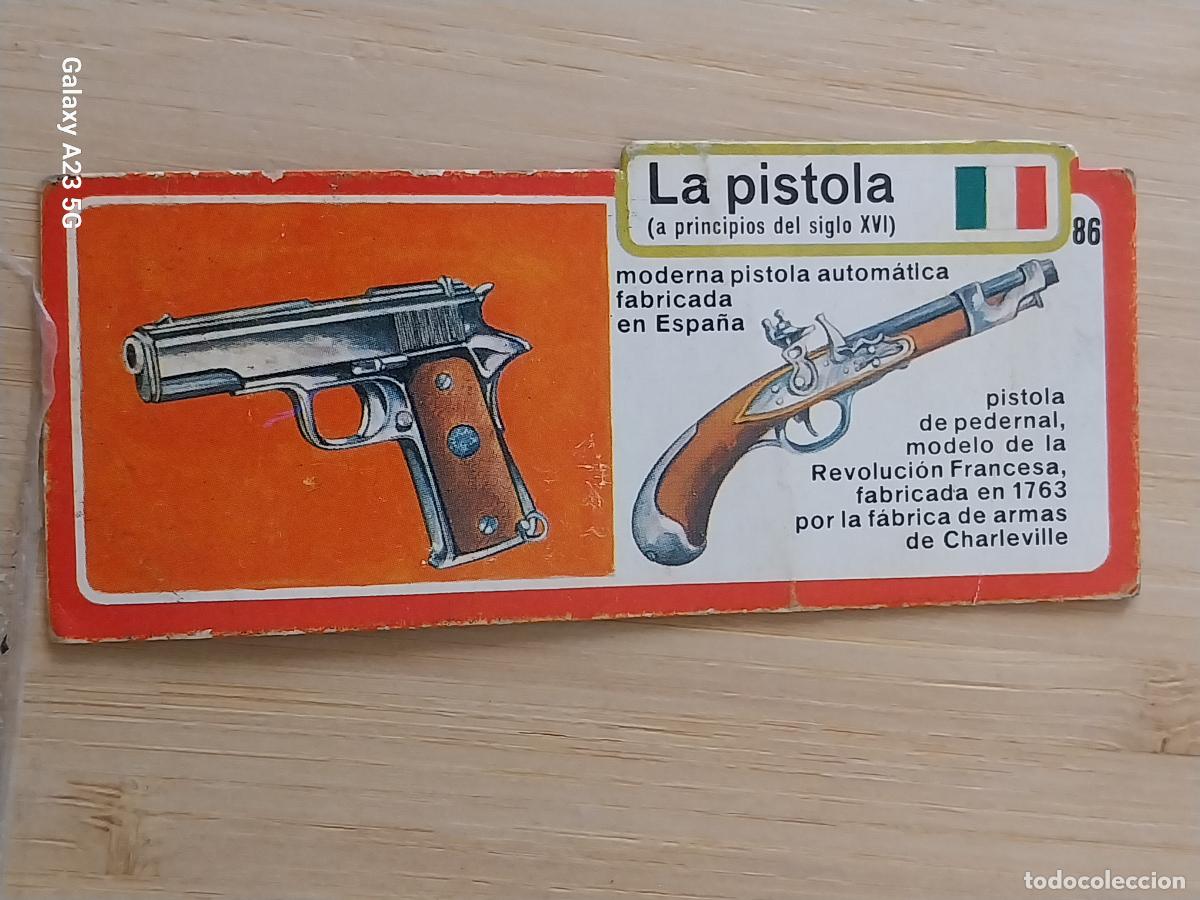 Coleccionismo cromos antiguos: BIMBO INVENTOS A&Ntilde;O 1973 CROMO 86 PISTOLA PASTELITOS PREMIUM ORIGINAL **