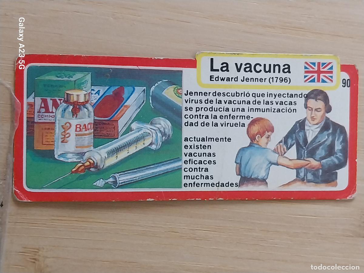 Coleccionismo cromos antiguos: BIMBO INVENTOS A&Ntilde;O 1973 CROMO 90 VACUNA PASTELITOS PREMIUM ORIGINAL **