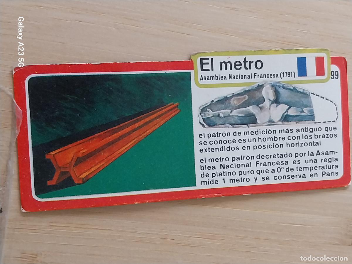 Coleccionismo cromos antiguos: BIMBO INVENTOS A&Ntilde;O 1973 CROMO 99 METRO PASTELITOS PREMIUM ORIGINAL **