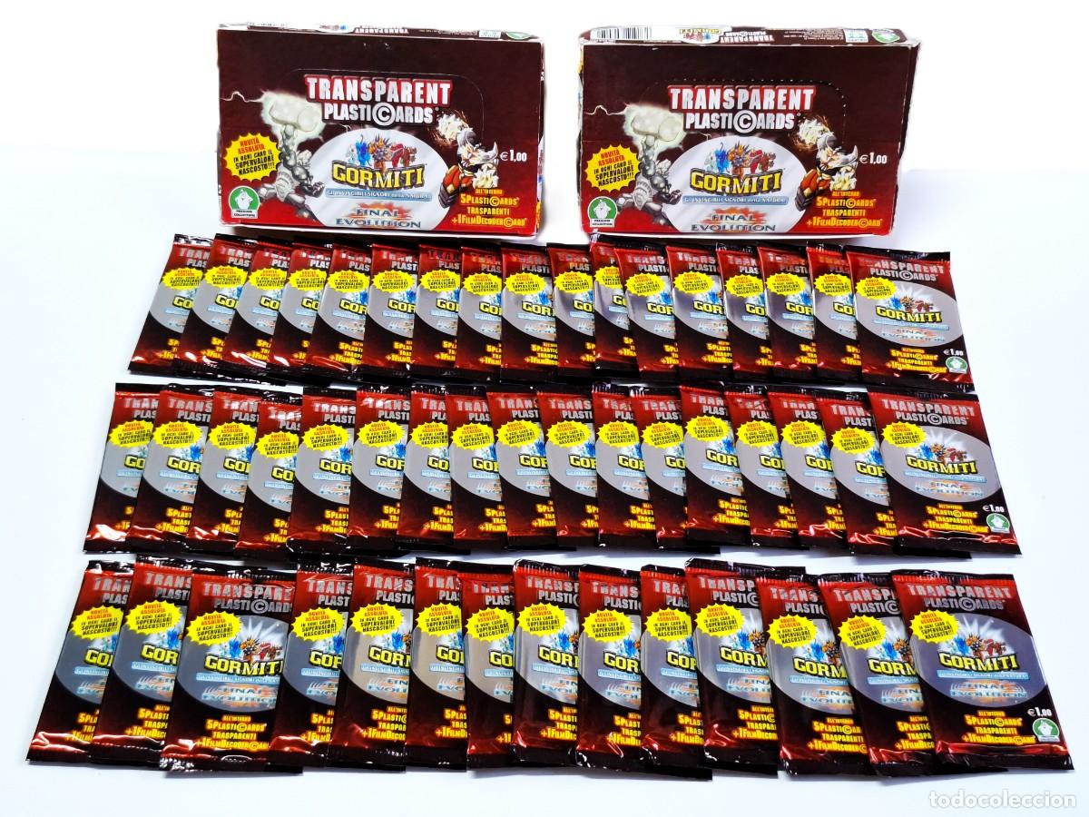Coleccionismo cromos antiguos: GORMITI 48 SOBRES DE CROMOS O TARJETAS NUEVOS SIN ABRIR