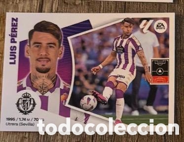 Coleccionismo cromos antiguos: LUIS PEREZ VALLADOLID Liga Este 2024-25 Panini sticker