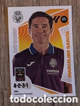 Coleccionismo cromos antiguos: MARCELINO ENTRENADOR VILLARREAL Liga Este 2024-25 Panini sticker