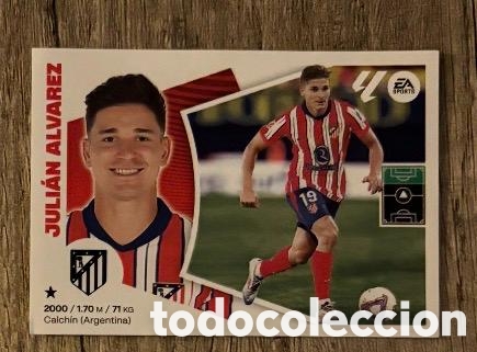 Coleccionismo cromos antiguos: JULIAN ALVAREZ ATLETICO MADRID Liga Este 2024-25 Panini sticker