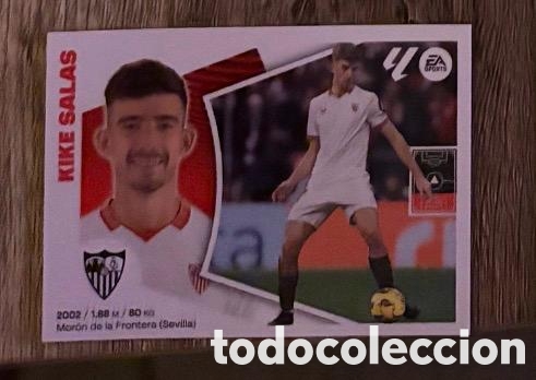 Coleccionismo cromos antiguos: KIKE SALAS SEVILLA Liga Este 2024-25 Panini sticker