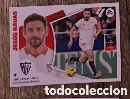 Coleccionismo cromos antiguos: JESUS NAVAS SEVILLA Liga Este 2024-25 Panini sticker
