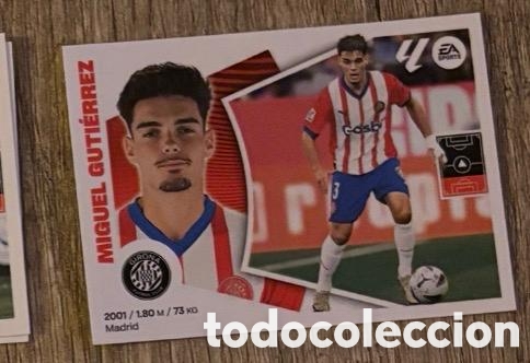 Coleccionismo cromos antiguos: MIGUEL GUTIERREZ GIRONA Liga Este 2024-25 Panini sticker