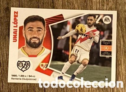 Coleccionismo cromos antiguos: UNAI LOPEZ RAYO VALLECANO Liga Este 2024-25 Panini sticker