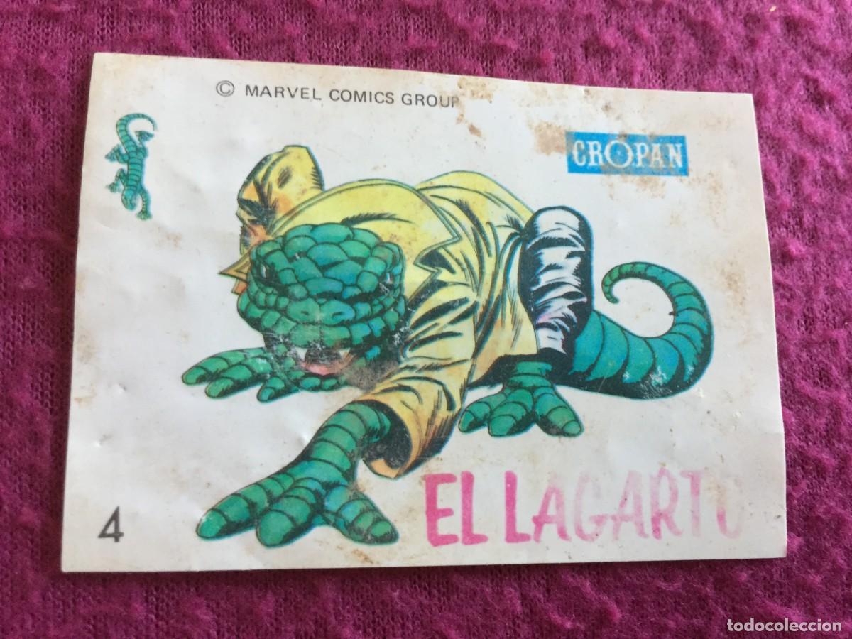 Coleccionismo cromos antiguos: El Lagarto, H&eacute;roes Fant&aacute;sticos de Cropan, Cromo N&deg;4, C&oacute;mics Marvel