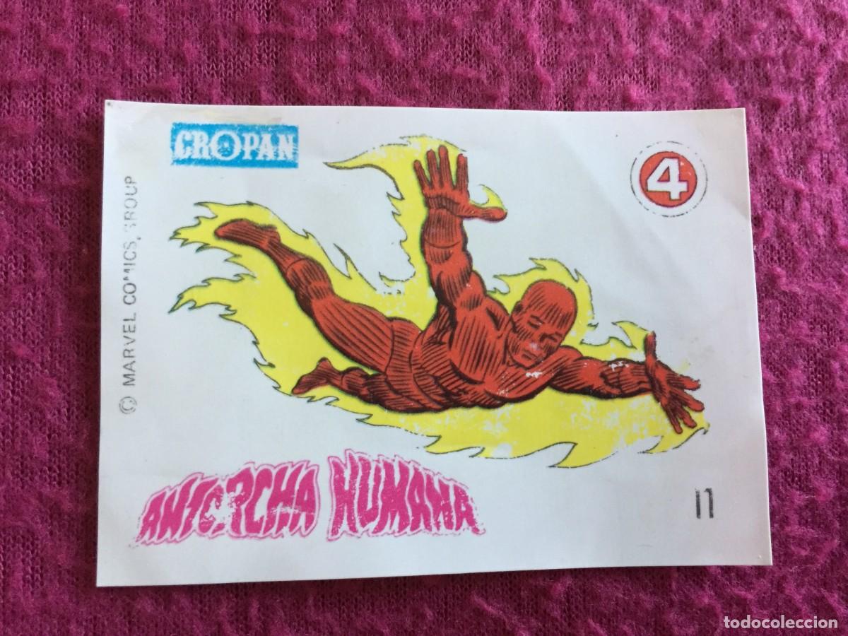 Coleccionismo cromos antiguos: CROPAN : ANTIGUO CROMO N&ordm; 11 ANTORCHA HUMANA ALBUM DESCUBRE A TUS HEROES FANTASTICOS A&Ntilde;O 1975